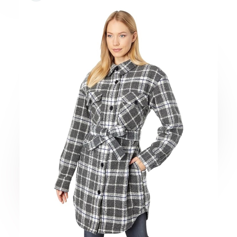 NWT: NVLT Plaid Charcoal Mix color jacket Size Small